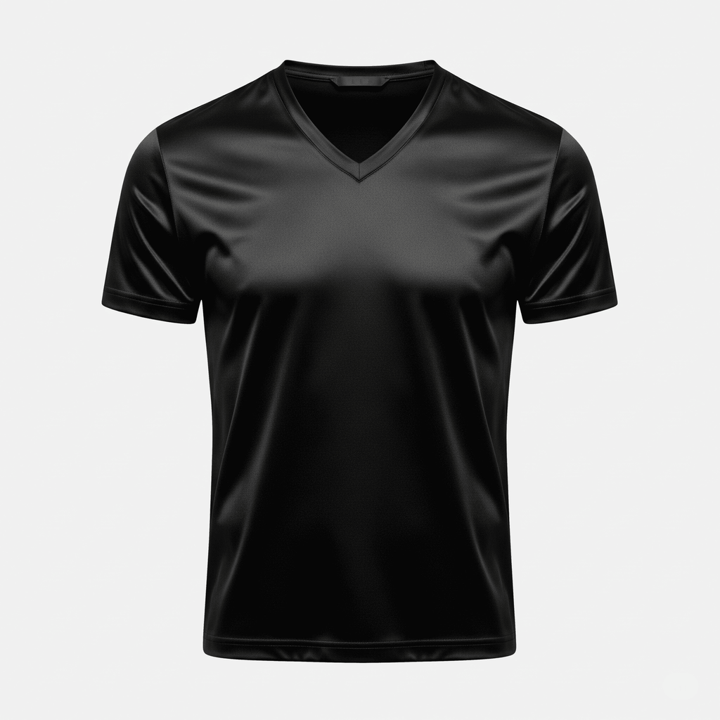 T-shirt en soie pour homme – col V