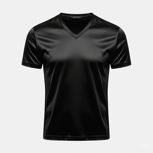 T-shirt en soie pour homme – col V